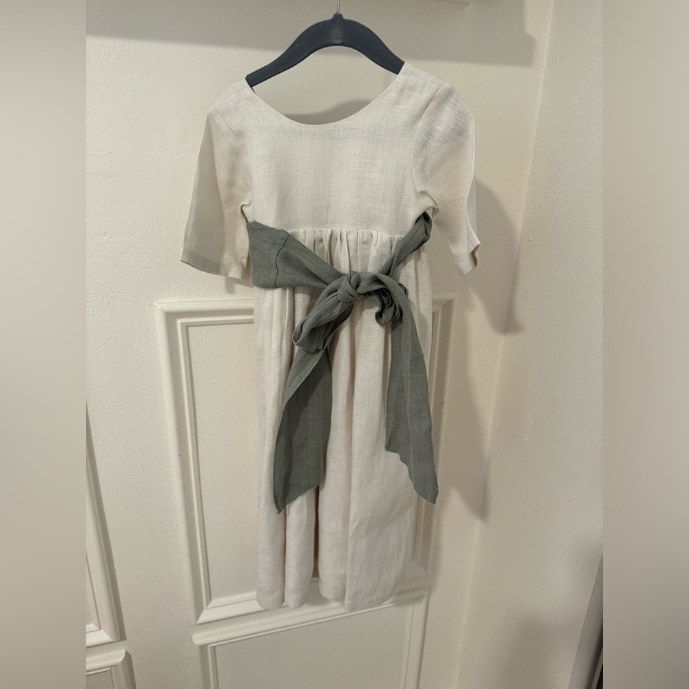 Linen Flower Girl Dress - Etsy